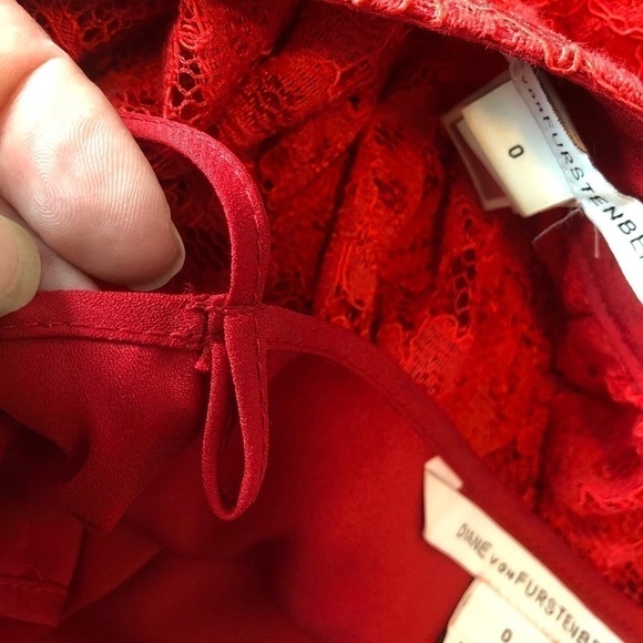 Diane Von Furstenberg Elisabetta Lace Mini Dress - Picture 16 of 16